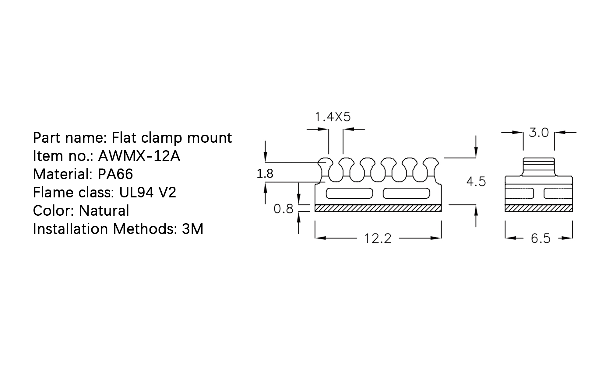 电线固定座 AWMX-12A