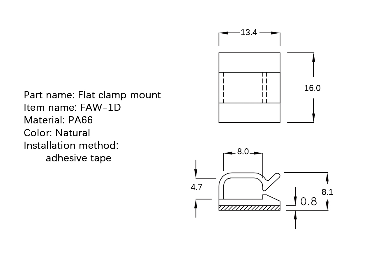 电线固定座 FAW-1D