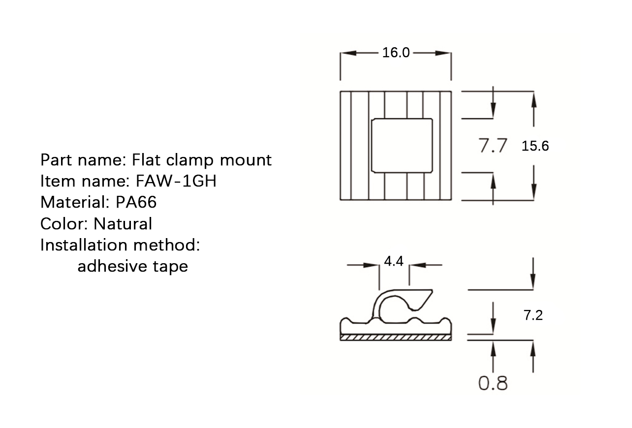 电线固定座 FAW-1GH