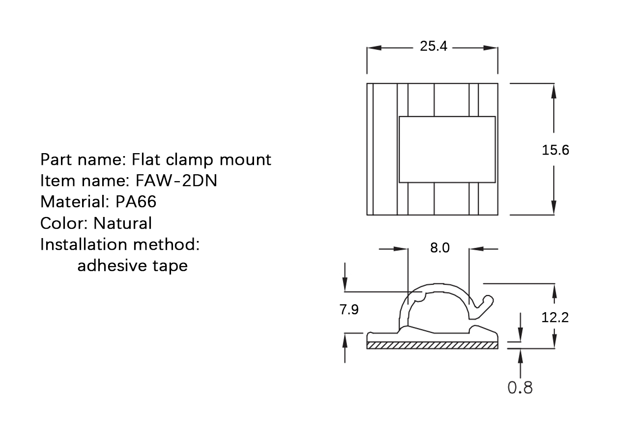 电线固定座 FAW-2DN