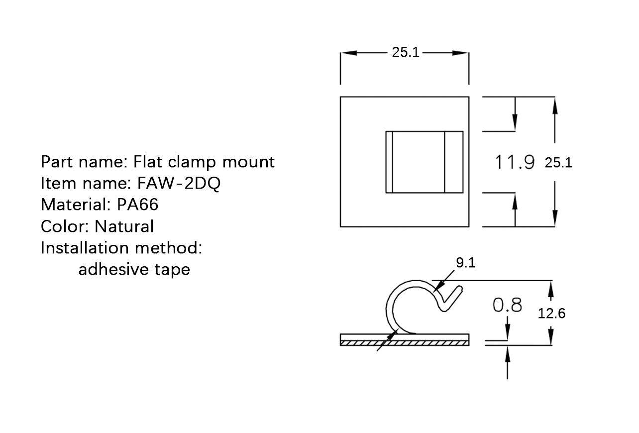 电线固定座 FAW-2DQ