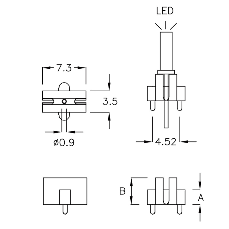 LED灯座 LC-QK4T