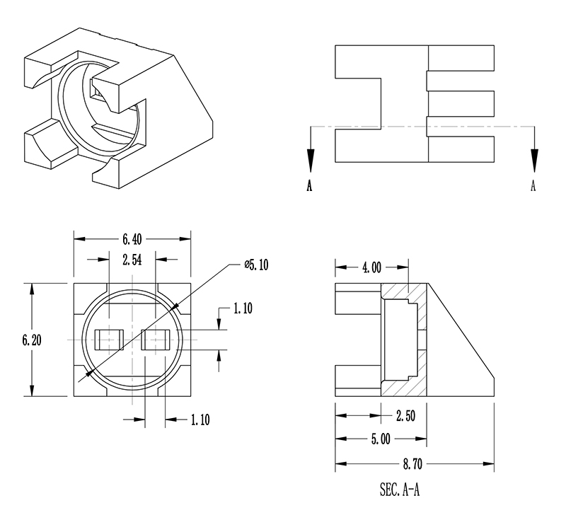 LED灯座90° LEY2001-6