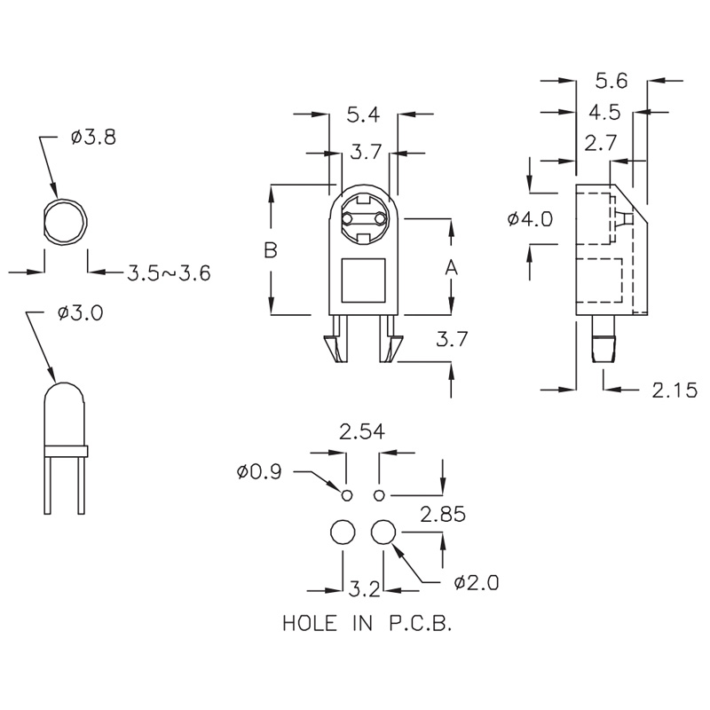 LED灯座 LS-LG3-7ML