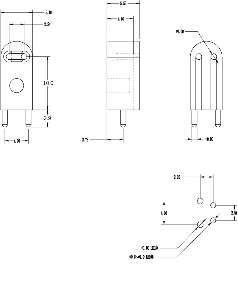 LED间隔柱 LEKH-10