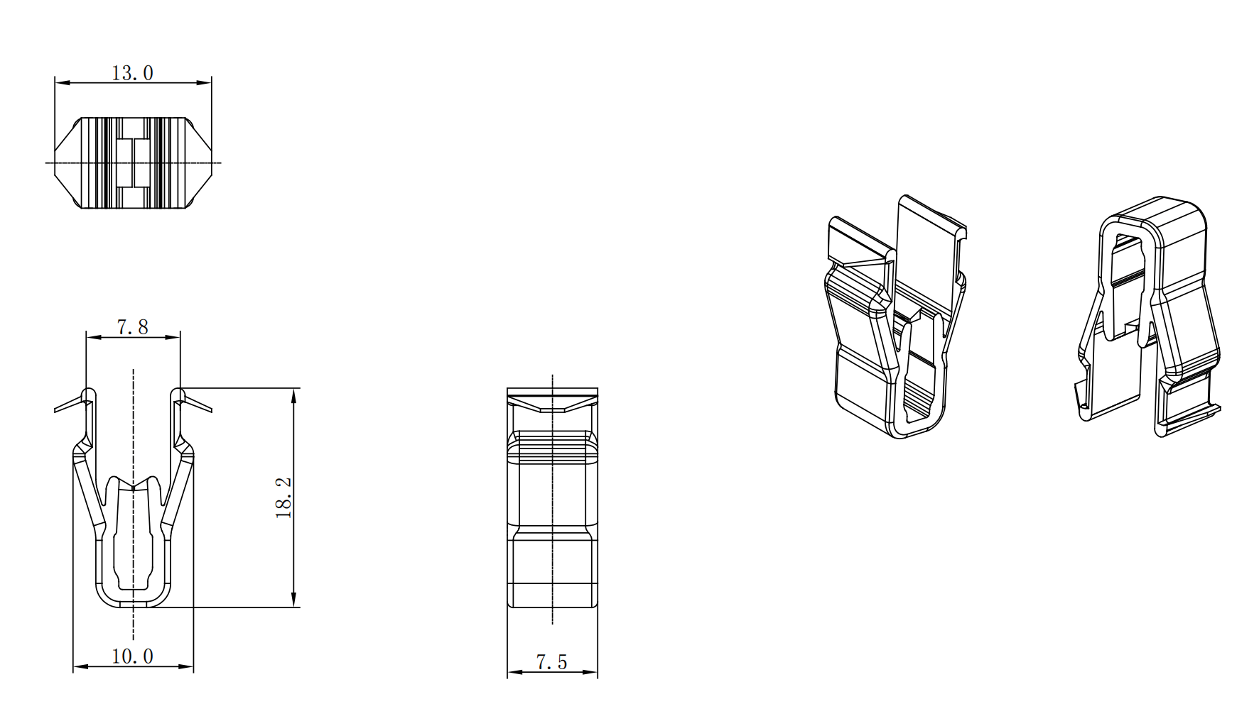 塑胶仪表卡扣 KJ-55