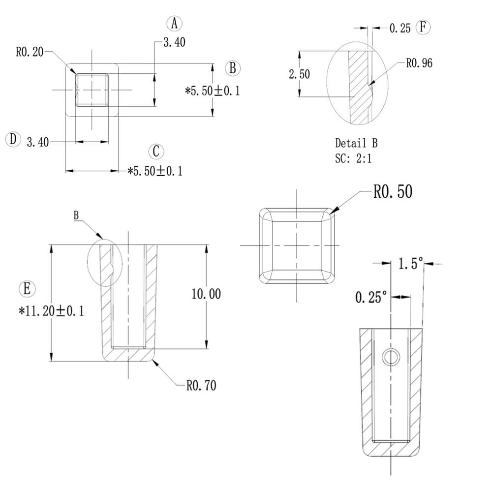 塑料单色按钮 AN-10